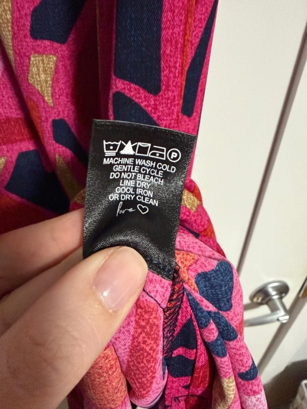 NIC+ZOE Pink and Navy Abstract Maxi Dress - Picture 4 of 8